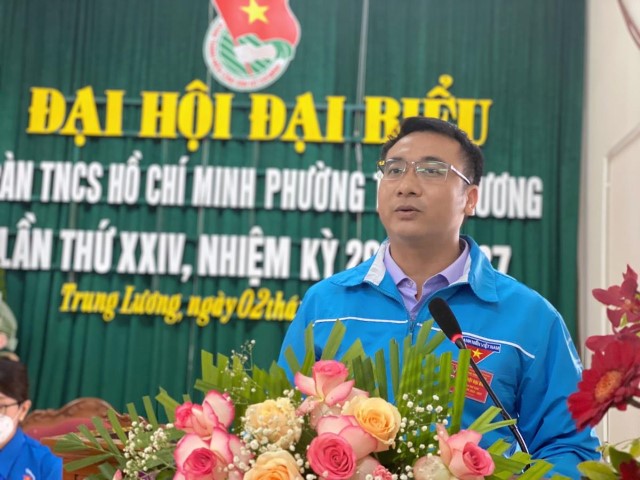 Đoàn TNCS Hồ Chí Minh Phường Trung Lương tổ chức thành công Đại hội đại biểu phường lần thứ XXIV nhiệm kỳ 2022 - 2027