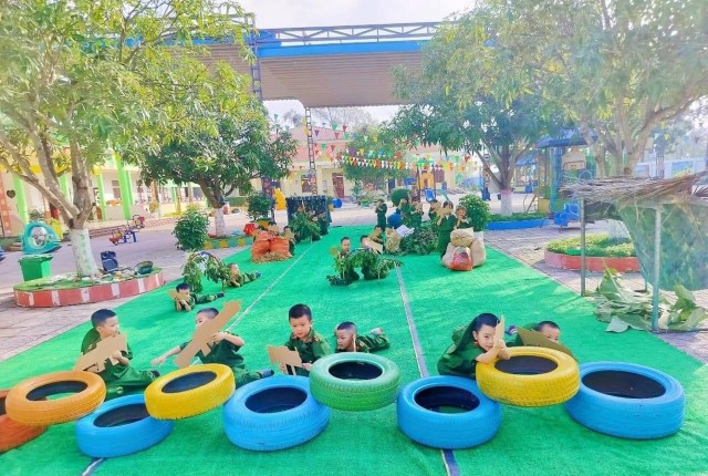 Các hoạt động thiết thực chào mừng kỷ niệm 79 năm Ngày thành lập Quân đội nhân dân Việt Nam của các Trường học trên địa bàn phường Trung Lương