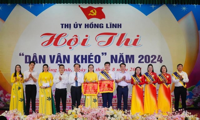 Phường Trung Lương giành giải Nhì tại hội thi "Dân vận khéo" thị xã Hồng Lĩnh năm 2024